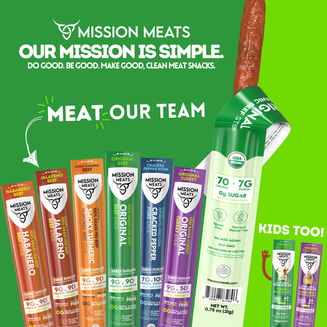 Grass-Fed Beef Sticks, Smoky Turmeric