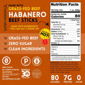 Grass Fed Beef Sticks, Habanero