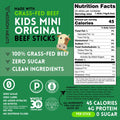 Kids Beef Sticks (100% Grass Fed & Pasture Raised Beef, Sugar & Allergen Free)