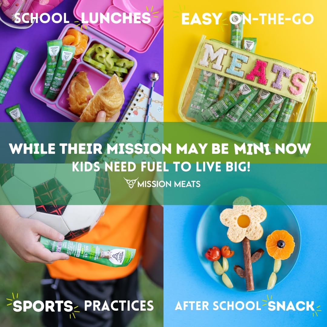Kids Beef Sticks (100% Grass Fed & Pasture Raised Beef, Sugar & Allergen Free)
