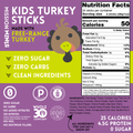 Kids Turkey Sticks (100% Free Range Turkey, Sugar & Allergen Free)