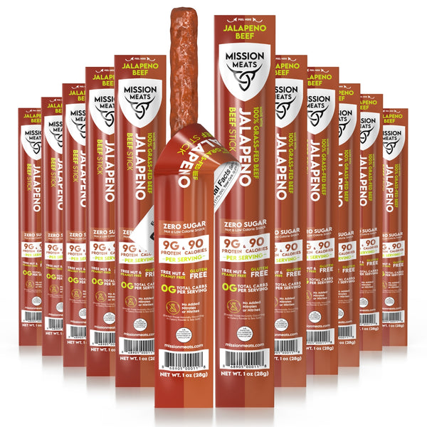 Grass Fed Beef Sticks, Jalapeno