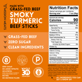 Grass-Fed Beef Sticks, Smoky Turmeric